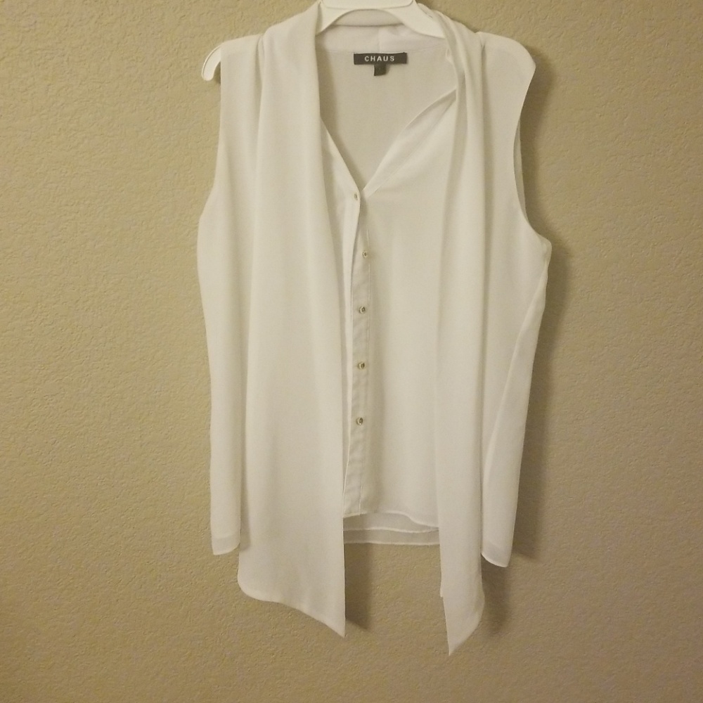 White Chaus blouse.